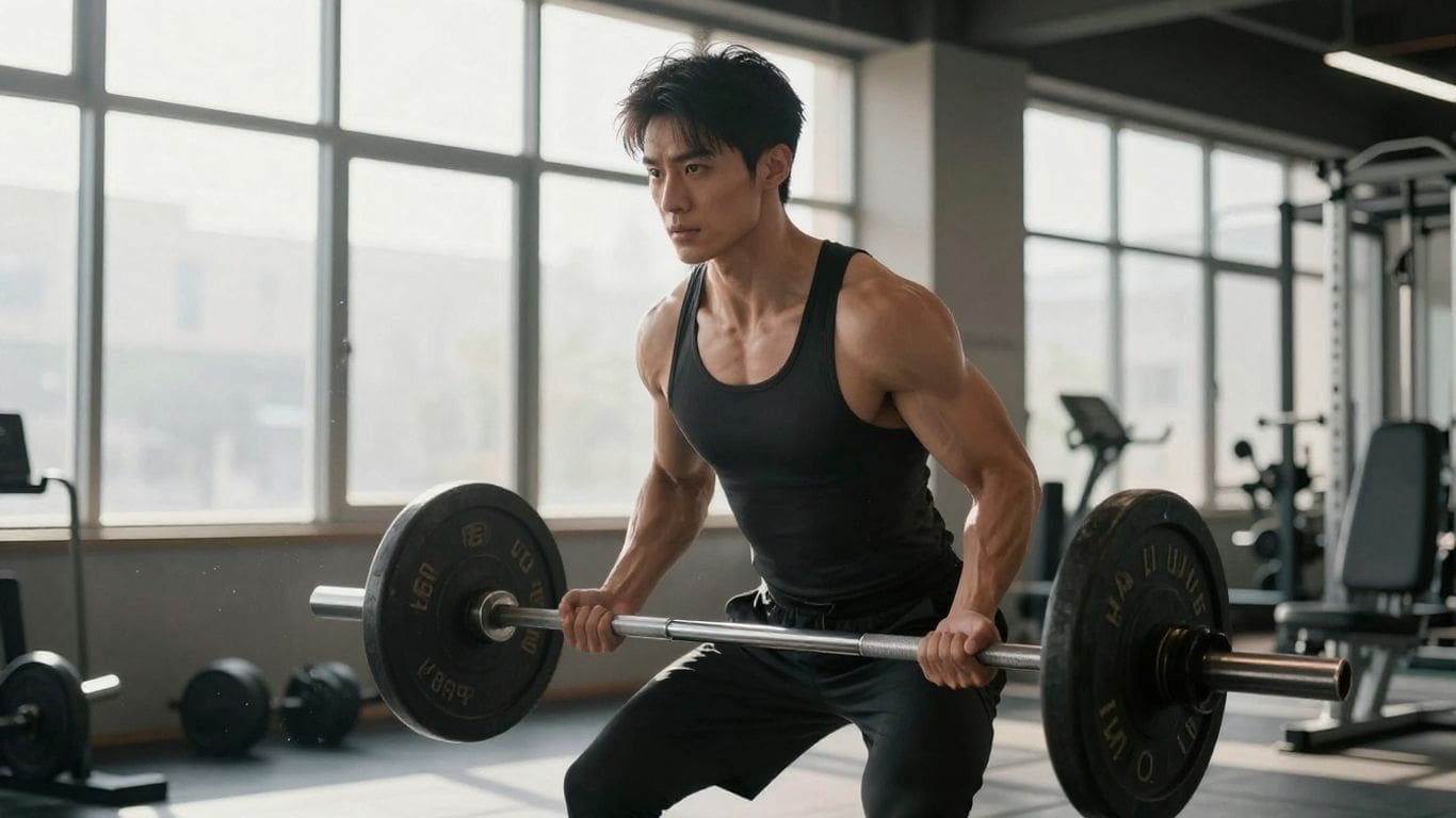 man in black tank top lifting barbell in gym